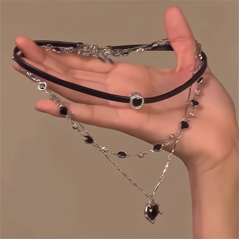 Formal Wear Jewelry For Women - Gothic Layered Heart-shaped Necklace Chain Jewelry