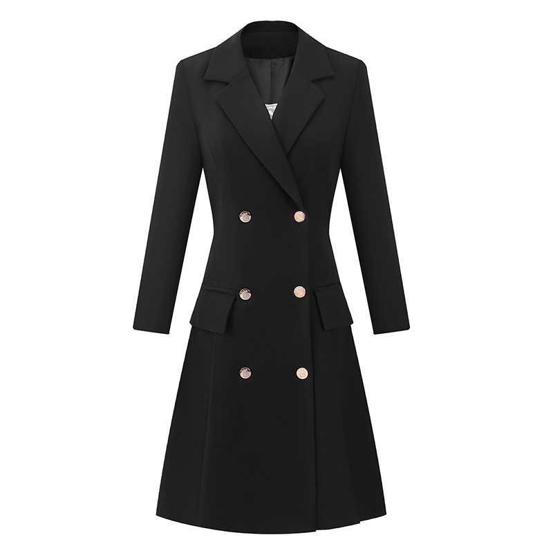 Women Formal Wear Trends - Black Occupation Suit Dress High Level