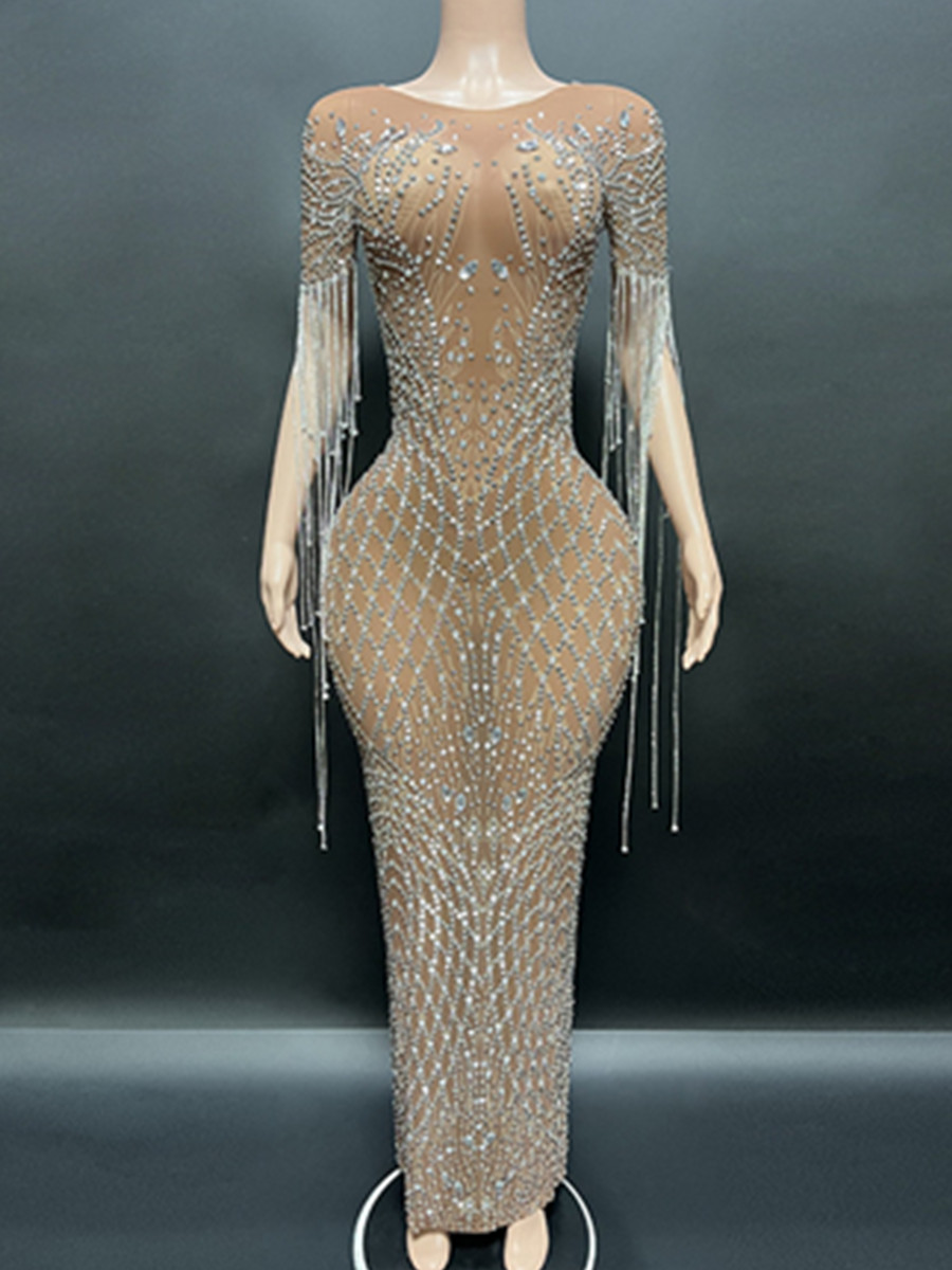 Women'S Formal Wear To A Wedding - Luxury Crystal Mermaid Evening Gown for
