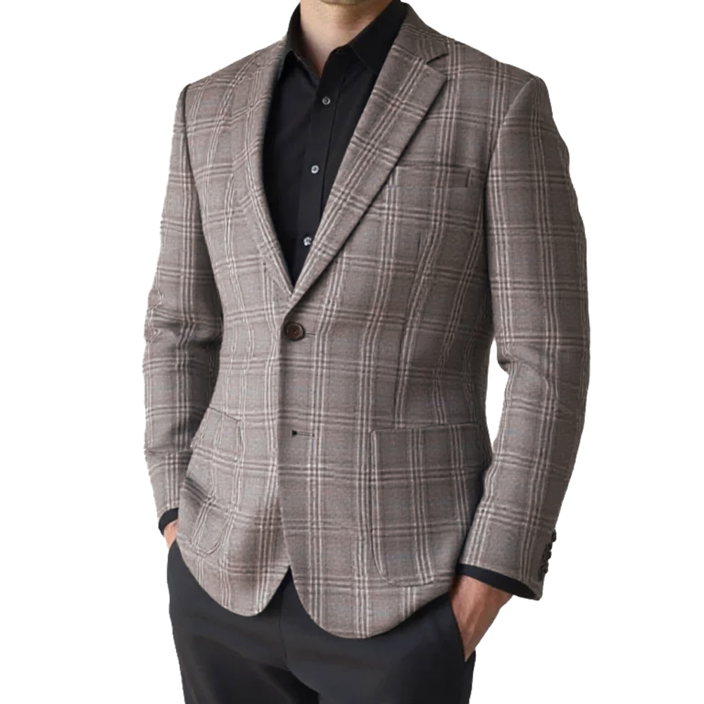 2026 Fashion Men Jacket Brown  - огляд і ціна Tailored Coat Wool