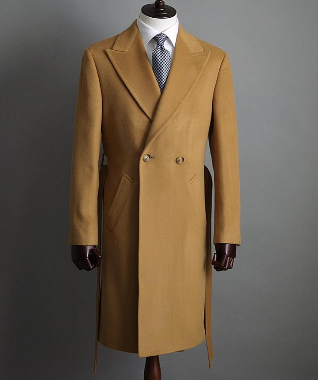 Men Overcoat Light Tan Men Sui - огляд і ціна Tailored Coat Wool
