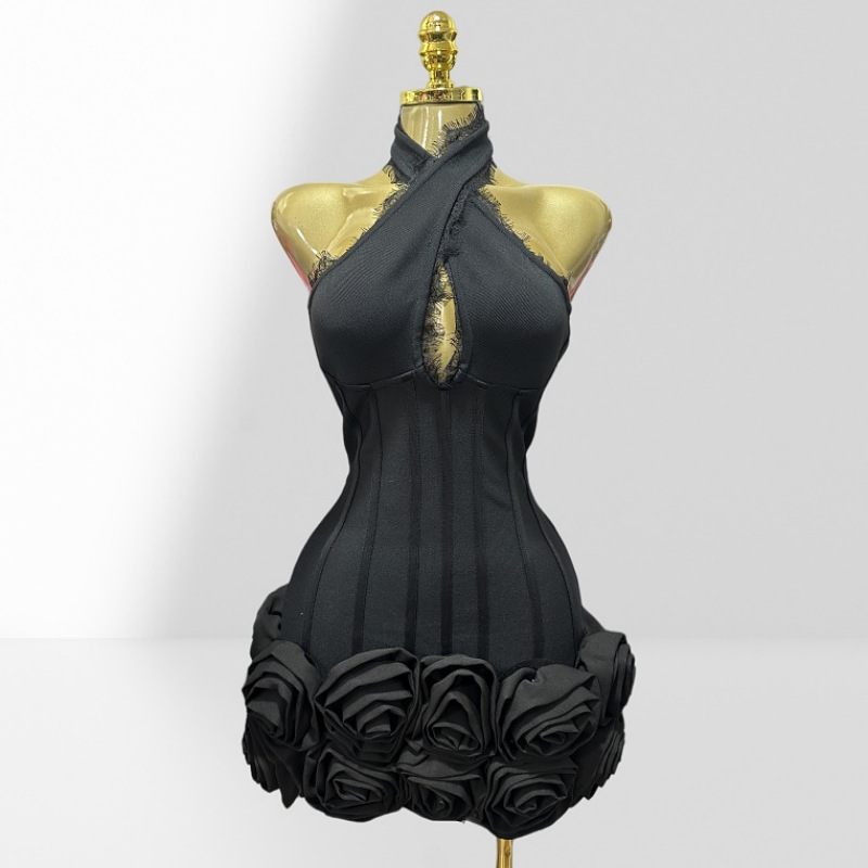 Stereo Bud Glam Neck Waist Red - огляд і ціна Women Formal Wear H&M