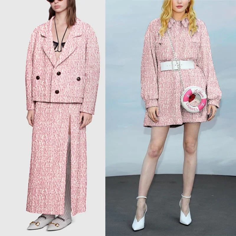 Redraspberry 145cm Pink White  - огляд і ціна Tailored Coat Wool