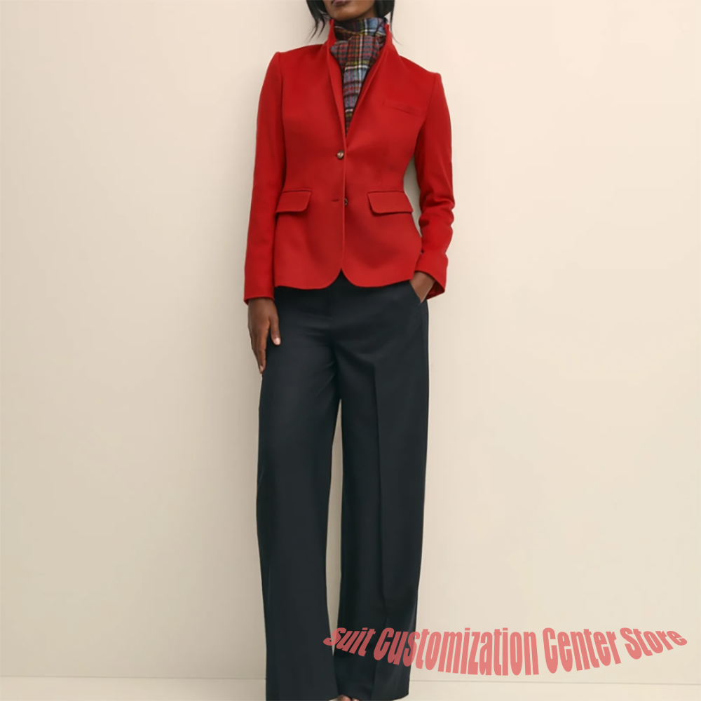 Women's Navy Woolen Clothes Si - огляд і ціна Women Formal Wear Outfits