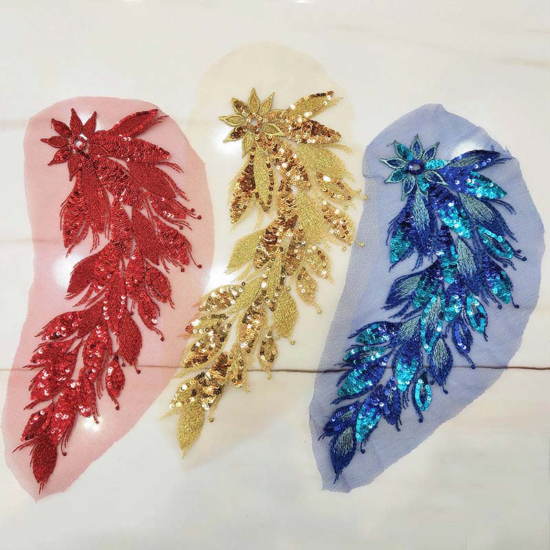 32*12CM/Flowers Leaves Sequin  - огляд і ціна Women'S Formal Wear To A Wedding
