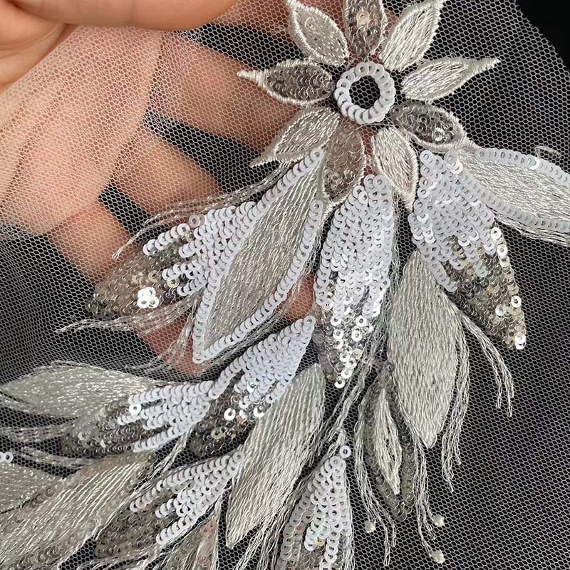 32*12CM/Flowers Leaves Sequin  - огляд і ціна Women'S Formal Wear To A Wedding