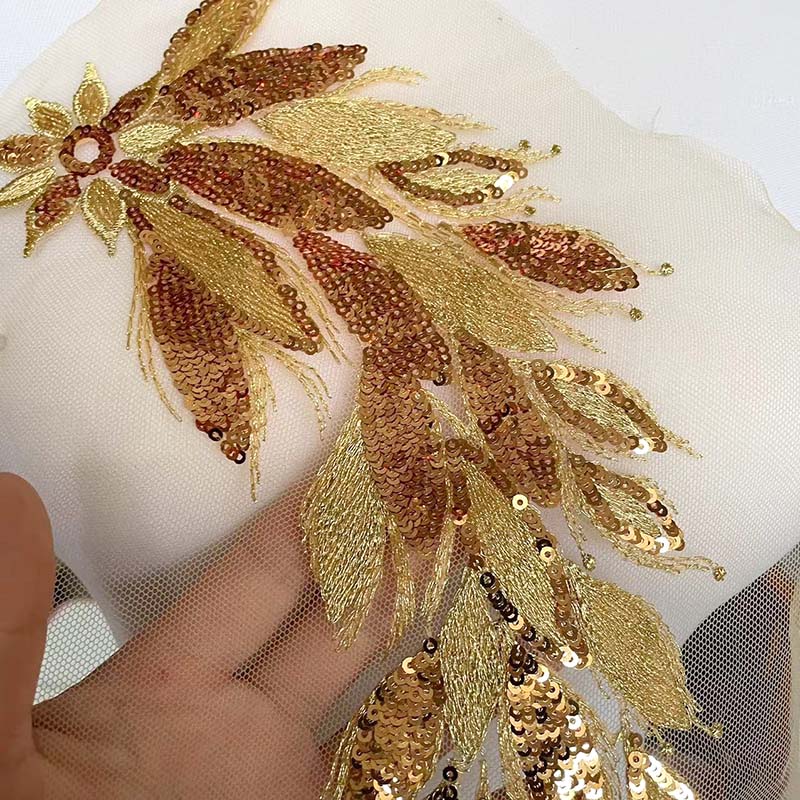 32*12CM/Flowers Leaves Sequin  - огляд і ціна Women'S Formal Wear To A Wedding