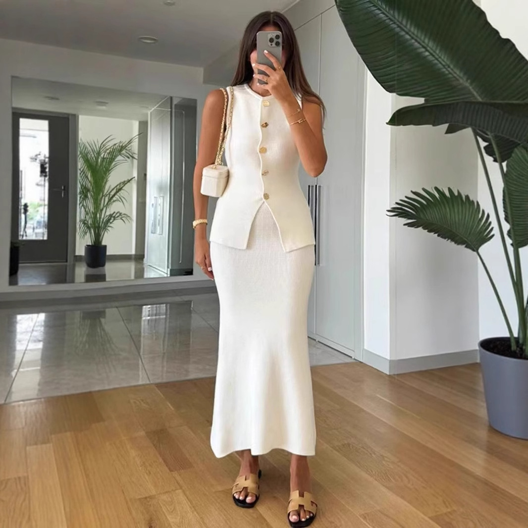 Round-neck Single-breasted Sle - огляд і ціна Women Formal Wear With Skirt