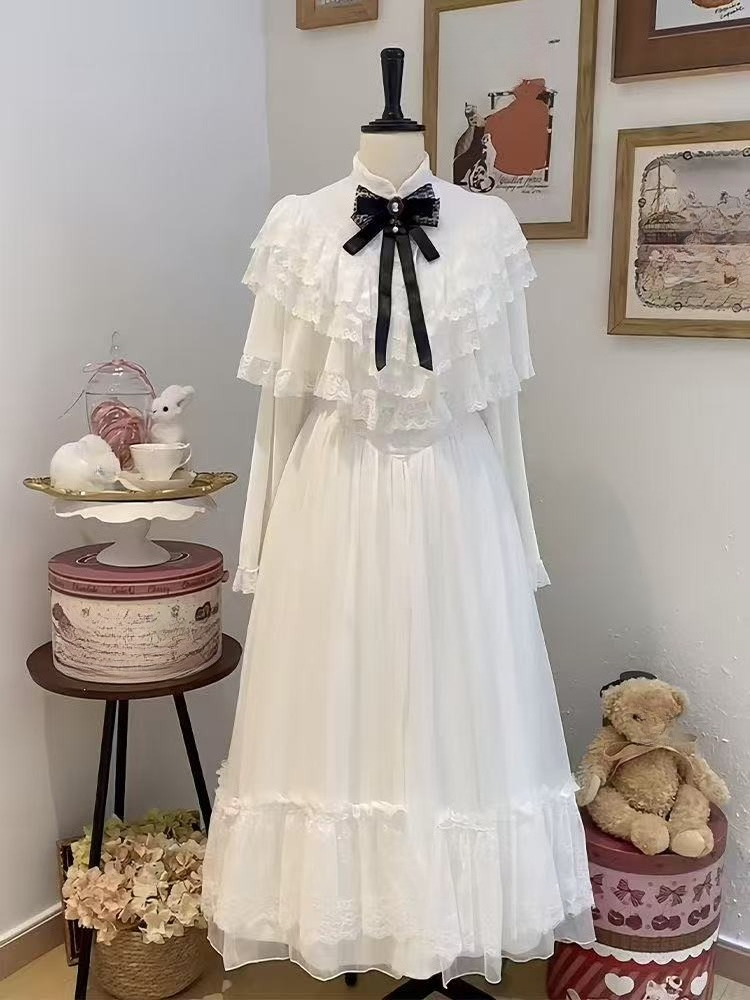 Japanese Short Sleeve Bow Lace - огляд і ціна Women Formal Wear Outfits