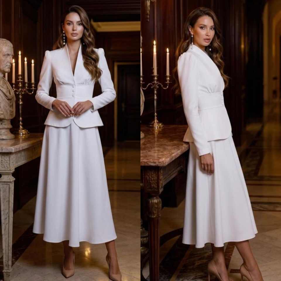 Elegant Two Piece Women Suit S - огляд і ціна Women Formal Wear With Skirt