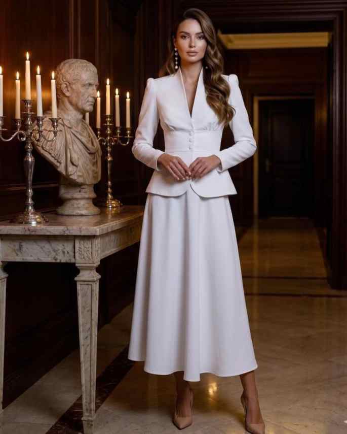 Elegant Two Piece Women Suit S - огляд і ціна Women Formal Wear With Skirt