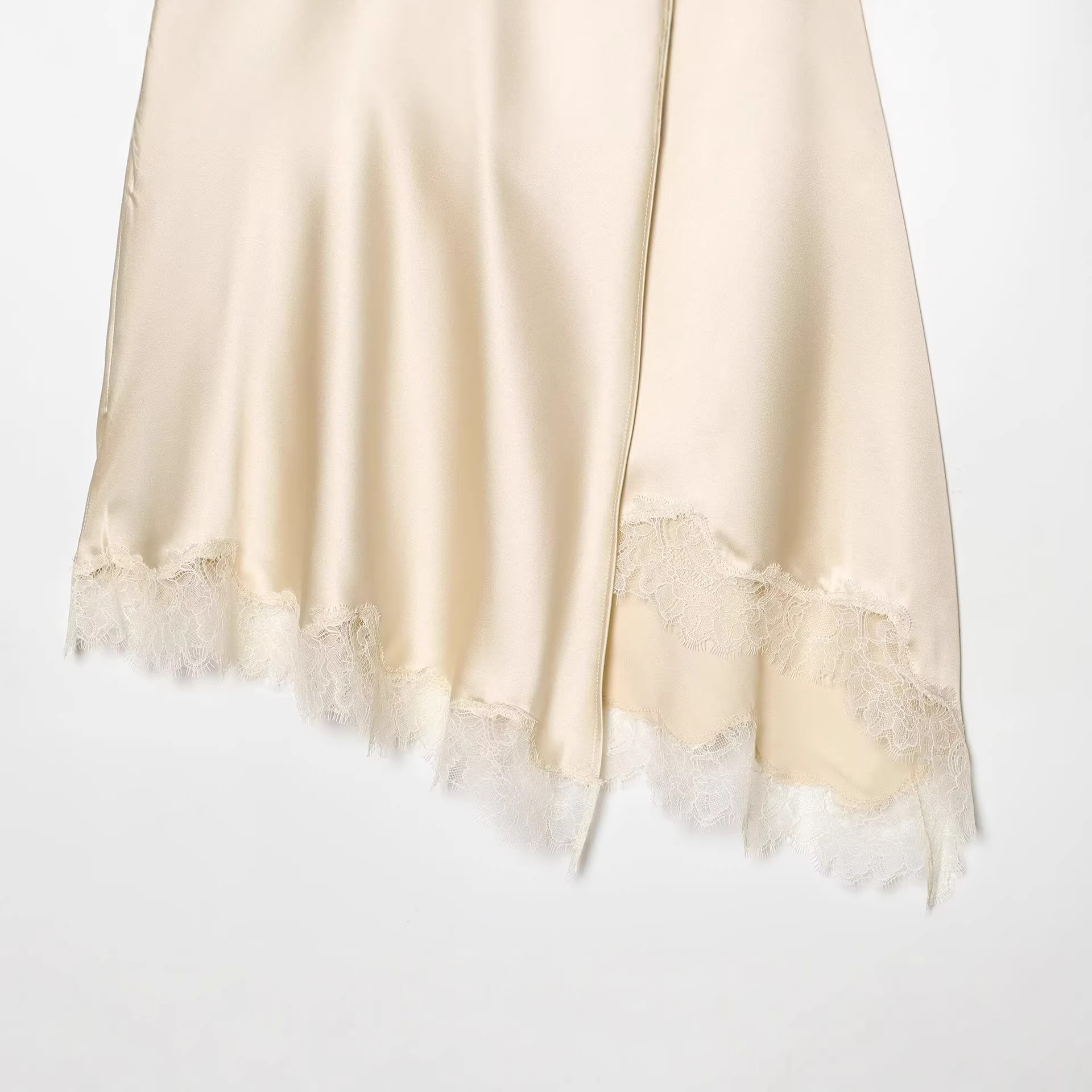 Women's Elegant Satin Lace Hem - огляд і ціна Women Formal Wear With Skirt