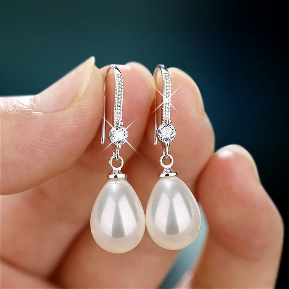 Imitation Pearl Earrings Light - огляд і ціна Formal Wear Jewelry For Women