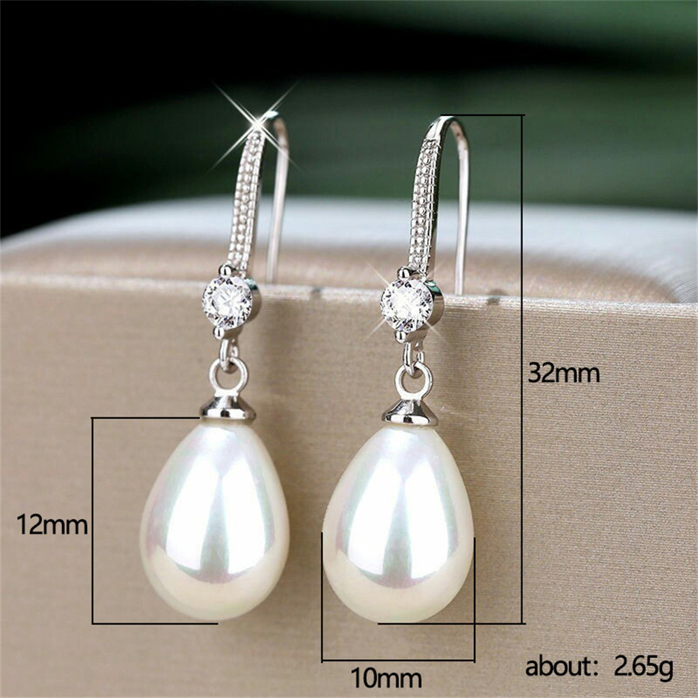 Imitation Pearl Earrings Light - огляд і ціна Formal Wear Jewelry For Women