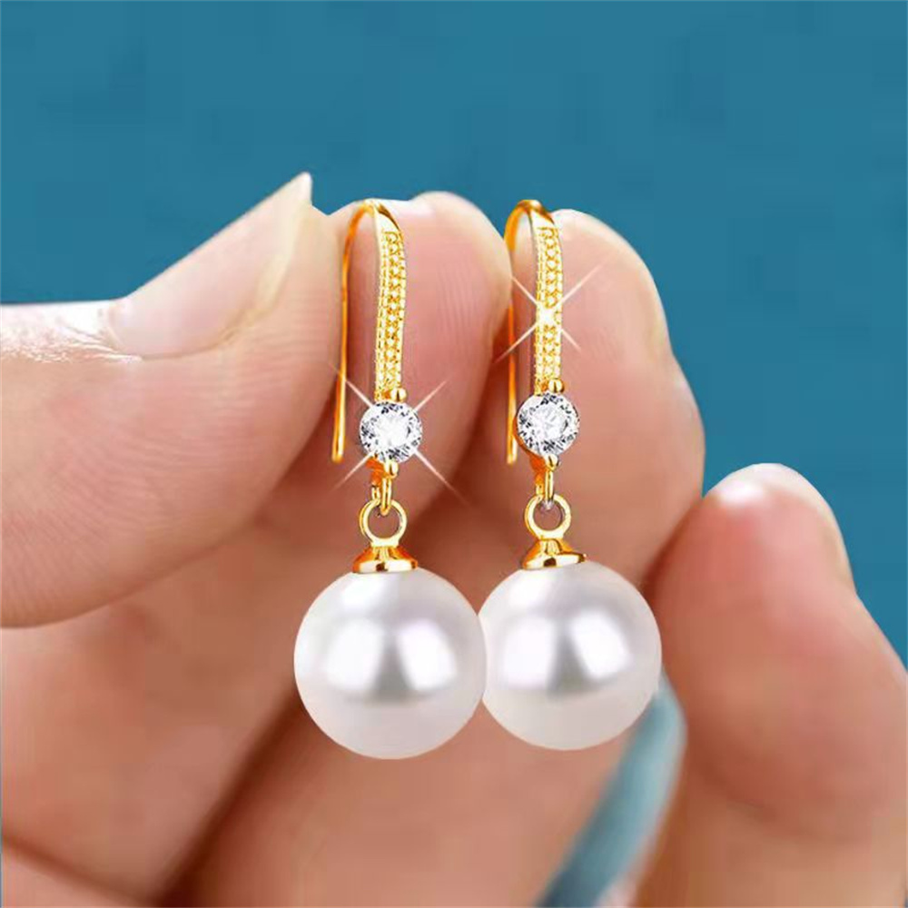 Imitation Pearl Earrings Light - огляд і ціна Formal Wear Jewelry For Women